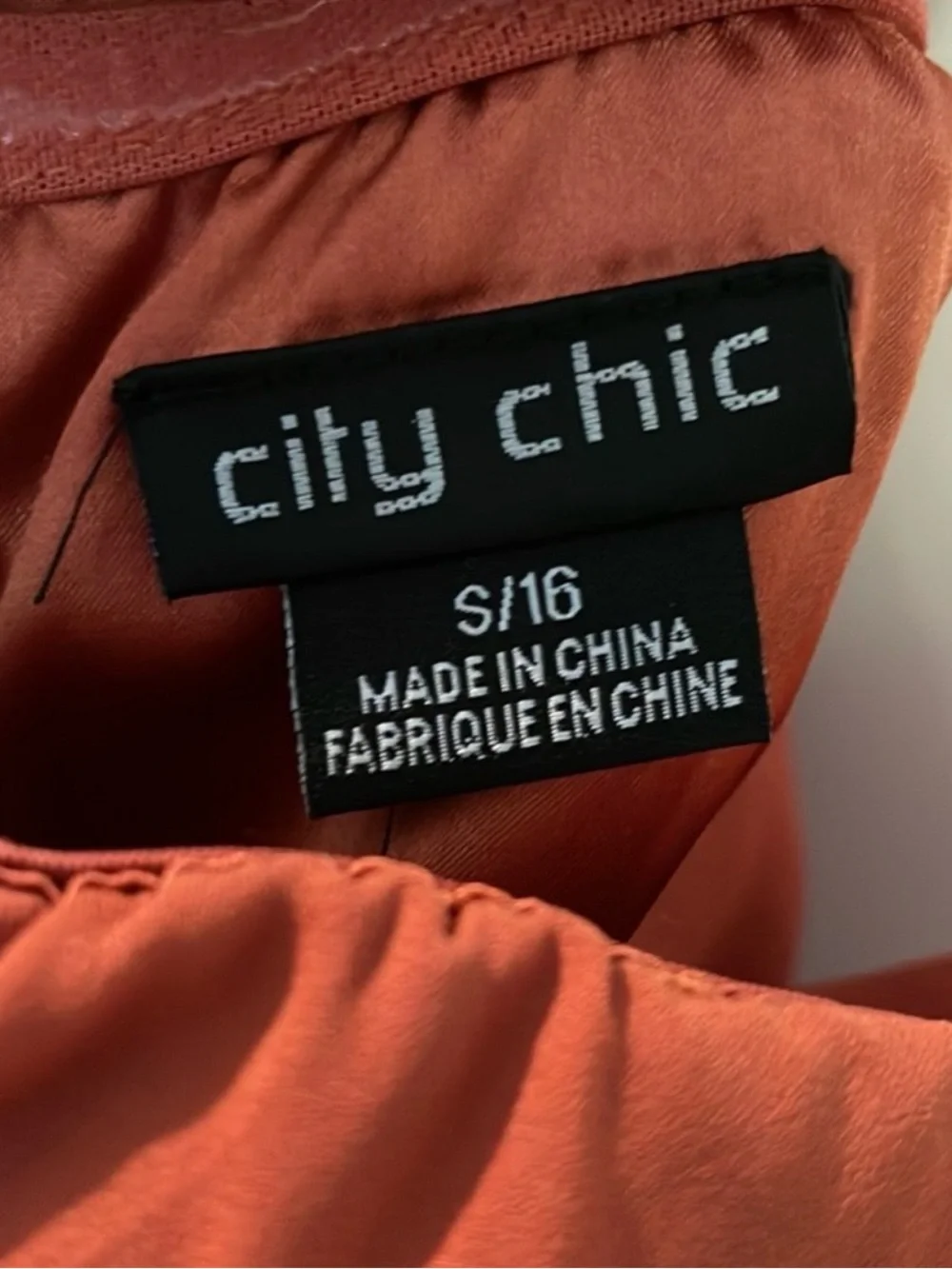 City Chic Va Va Voom Burnt Orange Ruffle Midi Dress | Size S / 16
